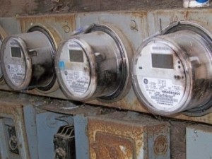 Scorched SmartMeters on Glen Way in East Palo Alto. Photo by Craig Dremann. 