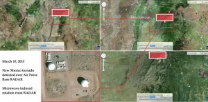 3/19/2015 — Air Force Base RADAR in New Mexico Generates Man Made Tornado Using Microwaves